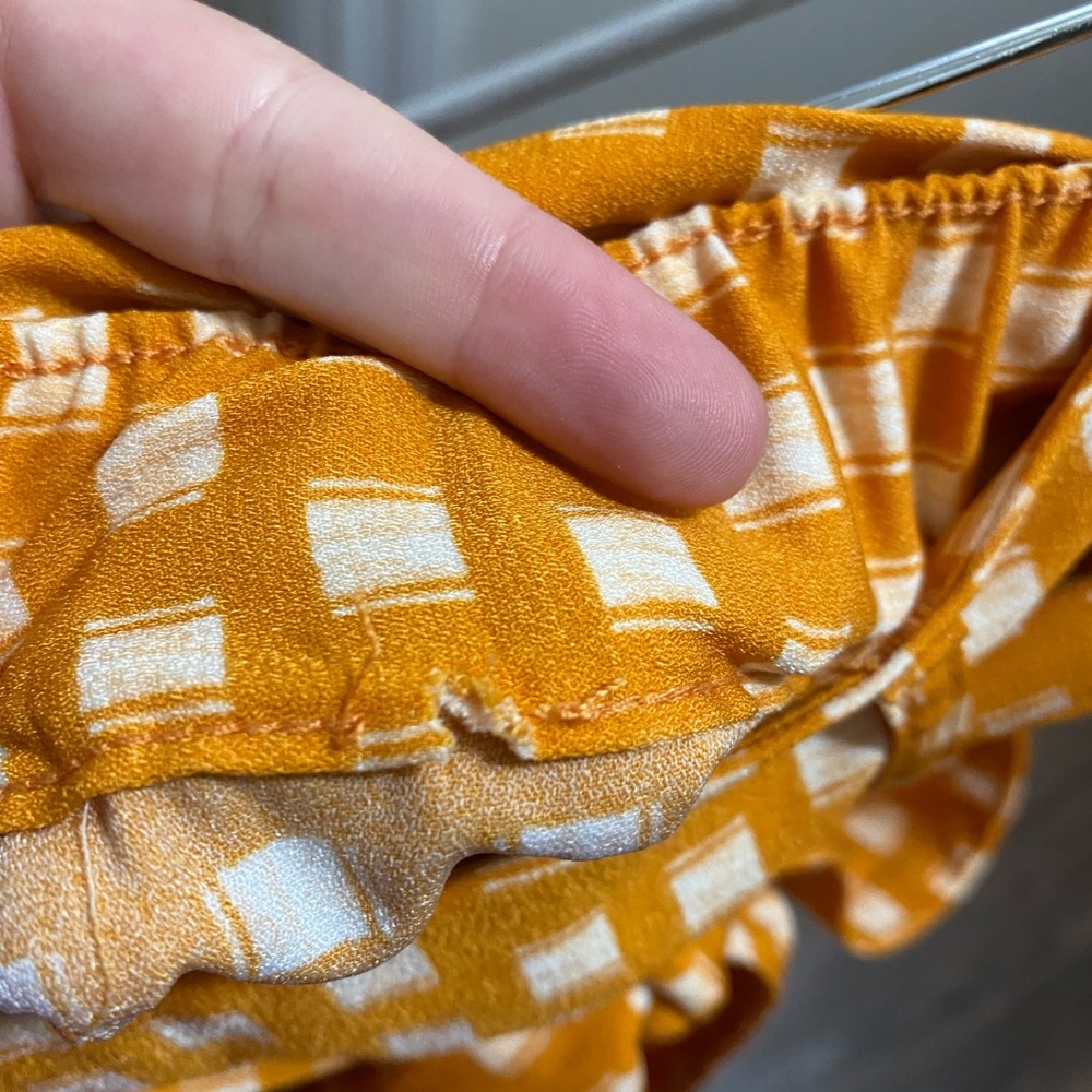 A new day mustard yellow paper bag shorts - Picture 5 of 5